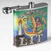 Let’s Get Lit Stainless Steel 8 oz Liquor Flask